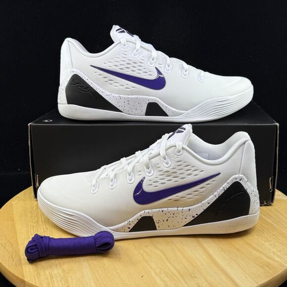 Nike Kobe 9 IX Protro Court Purple White Lakers Home IH1401 100 Shoe Size 8 M - Picture 1 of 10